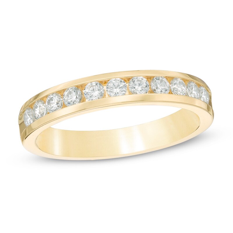 Main Image 1 of Previously Owned - 1/2 CT. T.W. Diamond Band in 14K Gold