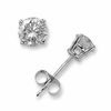 Thumbnail Image 0 of Previously Owned - 3/4 CT. T.W. Diamond Solitaire Stud Earrings in 14K White Gold