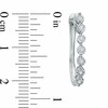 Thumbnail Image 2 of Previously Owned - 1/4 CT. T.W. Diamond Hoop Earrings in 10K White Gold