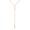 Thumbnail Image 0 of Previously Owned - Double Bar Lariat-Style Necklace in 14K Gold