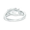 Thumbnail Image 2 of Previously Owned - 1/4 CT. T.W. Diamond Past Present Future® Bypass Engagement Ring in 10K White Gold