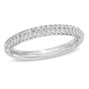 Thumbnail Image 0 of Previously Owned - Vera Wang Love Collection 3/8 CT. T.W. Diamond Two Row Anniversary Band in 14K White Gold
