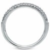 Thumbnail Image 2 of Previously Owned - Vera Wang Love Collection 3/8 CT. T.W. Diamond Two Row Anniversary Band in 14K White Gold