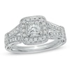 Thumbnail Image 1 of Previously Owned - Vera Wang Love Collection 1 CT. T.W. Princess-Cut Diamond Ring in 14K White Gold