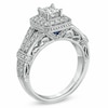 Thumbnail Image 2 of Previously Owned - Vera Wang Love Collection 1 CT. T.W. Princess-Cut Diamond Ring in 14K White Gold