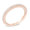 Thumbnail Image 1 of Previously Owned - Vera Wang Love Collection 1/4 CT. T.W. Diamond Wedding Band in 14K Rose Gold