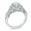 Thumbnail Image 2 of Previously Owned - Vera Wang Love Collection 1 CT. T.W. Pear-Shaped Diamond Frame Engagement Ring in 14K White Gold