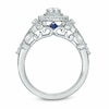 Thumbnail Image 3 of Previously Owned - Vera Wang Love Collection 1 CT. T.W. Pear-Shaped Diamond Frame Engagement Ring in 14K White Gold