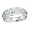 Thumbnail Image 1 of Previously Owned - Vera Wang Men's 3/4 CT. T.W. Diamond Wedding Band in 14K White Gold