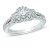 Thumbnail Image 1 of Previously Owned - Vera Wang Love Collection 3/4 CT. T.W. Diamond Collar Engagement Ring in 14K White Gold