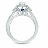 Previously Owned - Vera Wang Love Collection 3/4 CT. T.W. Diamond Collar Engagement Ring in 14K White Gold