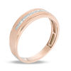 Thumbnail Image 1 of Previously Owned - Men's 1/10 CT. T.W. Diamond Wedding Band in 10K Rose Gold