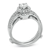 Thumbnail Image 2 of Previously Owned - 1 CT. T.W. Diamond Three Row Bridal Set in 14K White Gold