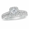 Thumbnail Image 1 of Previously Owned - Vera Wang Love Collection 1 CT. T.W. Diamond Frame Bridal Set in 14K White Gold