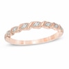 Thumbnail Image 1 of Previously Owned - Diamond Accent Vintage-Style Cascading Band in 10K Rose Gold