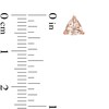 Thumbnail Image 2 of Previously Owned - 5.0mm Trillion-Cut Morganite Solitaire Stud Earrings in 10K Rose Gold