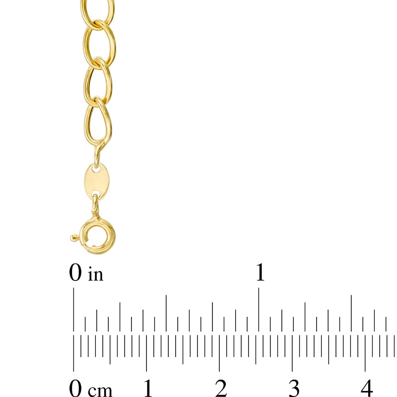 Main Image 2 of Previously Owned - Made in Italy Glitter Enamel Bar Bracelet in 14K Gold - 7.5"