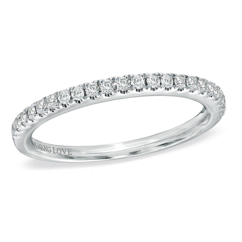 Previously Owned - Vera Wang Love Collection 1/4 CT. T.W. Diamond Anniversary Band in 14K White Gold