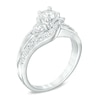 Thumbnail Image 2 of Previously Owned - 1 CT. T.W. Diamond Three Stone Swirl Engagement Ring in 14K White Gold