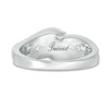 Thumbnail Image 4 of Previously Owned - 1 CT. T.W. Diamond Three Stone Swirl Engagement Ring in 14K White Gold