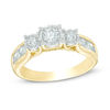 Thumbnail Image 1 of Previously Owned - 1 CT. T.W. Diamond Past Present Future® Engagement Ring in 10K Gold