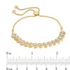 Thumbnail Image 2 of Previously Owned - 1/2 CT. T.W. Diamond "S" Bar Bolo Bracelet in 10K Gold - 9.5"