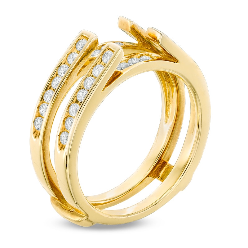 Main Image 2 of Previously Owned - 1/2 CT. T.W. Diamond Solitaire Enhancer in 14K Gold