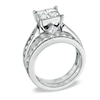 Thumbnail Image 2 of Previously Owned - 2 CT. T.W. Princess-Cut Quad Diamond Bridal Set in 14K White Gold
