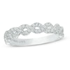 Thumbnail Image 0 of Previously Owned - Vera Wang Love Collection 1/4 CT. T.W. Diamond Braided Wedding Band in 14K White Gold
