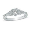 Previously Owned - Cherished Promise Collection™ 1/10 CT. T.W. Diamond Heart Promise Ring in 10K White Gold