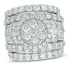Thumbnail Image 1 of Previously Owned - 6 CT. T.W. Composite Diamond Three Piece Bridal Set in 14K White Gold