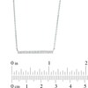 Thumbnail Image 2 of Previously Owned - 1/4 CT. T.W. Diamond Horizontal Bar Necklace in 10K White Gold - 16.87"