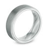 Thumbnail Image 1 of Previously Owned - Men's 8.0mm Grey IP and Satin Edge Wedding Band in Tantalum