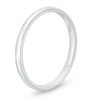 Thumbnail Image 1 of Previously Owned - Men's 2.0mm Comfort Fit Wedding Band in 14K White Gold