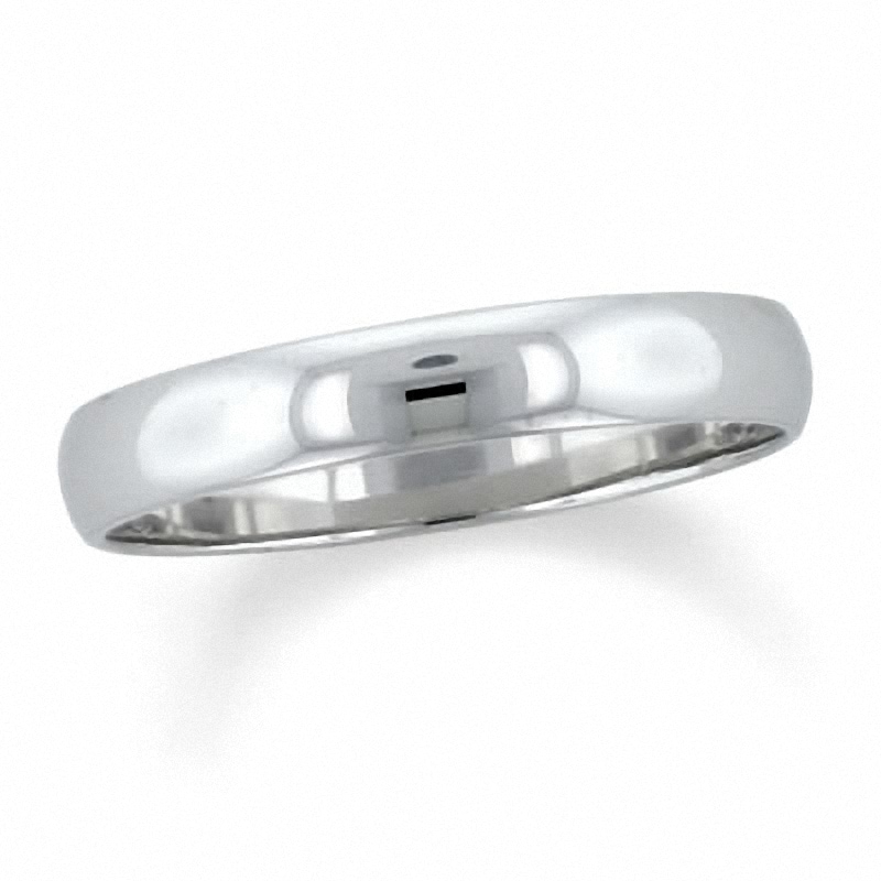 Main Image 1 of Previously Owned - Ladies' 4mm Wedding Band in 14K White Gold