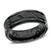 Thumbnail Image 1 of Previously Owned - 8.0mm Comfort-Fit Barber Pole Wedding Band in Black Tungsten