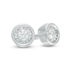 Previously Owned - 1/10 CT. T.W. Diamond Solitaire Stud Earrings in 10K White Gold