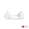 Thumbnail Image 1 of Previously Owned - 1 CT. T.W. Diamond Solitaire Earrings in 14K White Gold (I/I2)