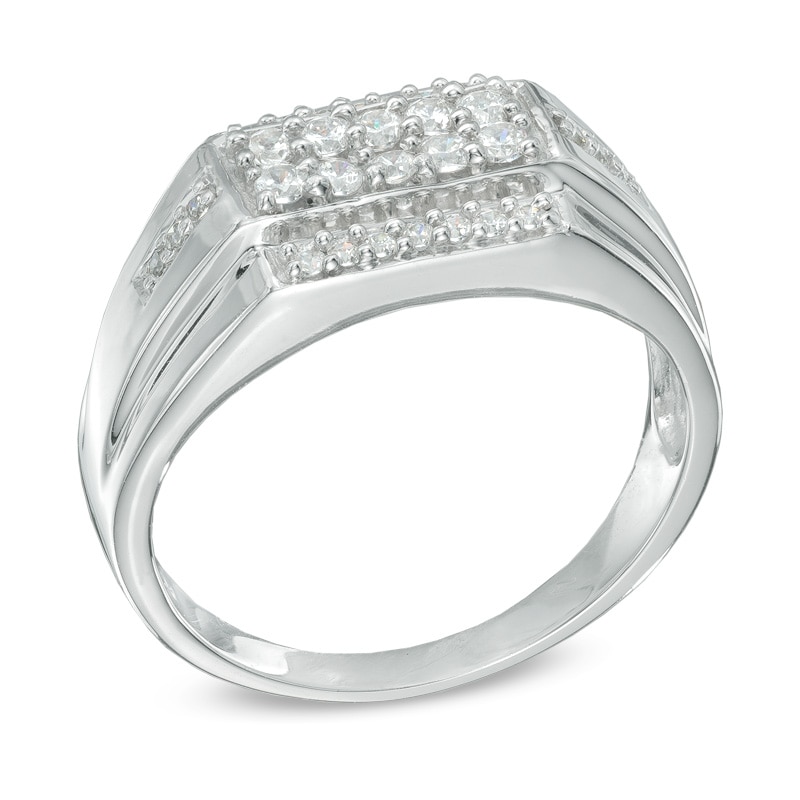 Main Image 2 of Previously Owned - Men's 1/2 CT. T.W. Diamond Ring in 10K White Gold