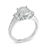 Previously Owned - 1 CT. T.W. Diamond Collar Engagement Ring in 14K White Gold