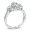 Thumbnail Image 2 of Previously Owned - Past Present Future® 1/2 CT. T.W. Diamond Double Frame Engagement Ring in 14K White Gold