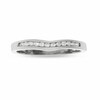 Thumbnail Image 1 of Previously Owned - 14K White Gold Contour Band with Diamond Accents