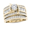 Thumbnail Image 0 of Previously Owned - 1-1/4  CT. T.W. Diamond Multi-Row Bridal Set in 14K Gold