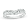Thumbnail Image 0 of Previously Owned - 3/8 CT. T.W. Diamond Crossover Contour Band in 14K White Gold
