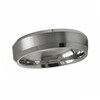 Thumbnail Image 1 of Previously Owned - Edward Mirell 6.0mm Titanium Wedding Band with Bevelled Edge