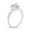 Thumbnail Image 1 of Previously Owned - 3/4 CT. T.W. Composite Diamond Heart Frame Engagement Ring in 10K White Gold