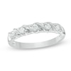 Previously Owned - 1/5 CT. T.W. Diamond Five Stone "S" Anniversary Band in 10K White Gold