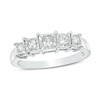 Thumbnail Image 0 of Previously Owned - 1/4 CT. T.W. Princess-Cut Diamond Five Stone Anniversary Band in 10K White Gold
