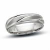 Thumbnail Image 1 of Previously Owned - 6mm Feather Wedding Band in 14K White Gold