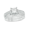 Thumbnail Image 0 of Previously Owned - 1 CT. T.W. Princess-Cut Diamond Bridal Set in 10K White Gold